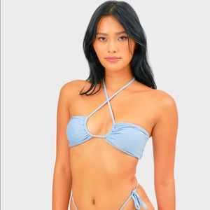 NWT BLACKBOUGH Blue Shimmer Penny Top- XL